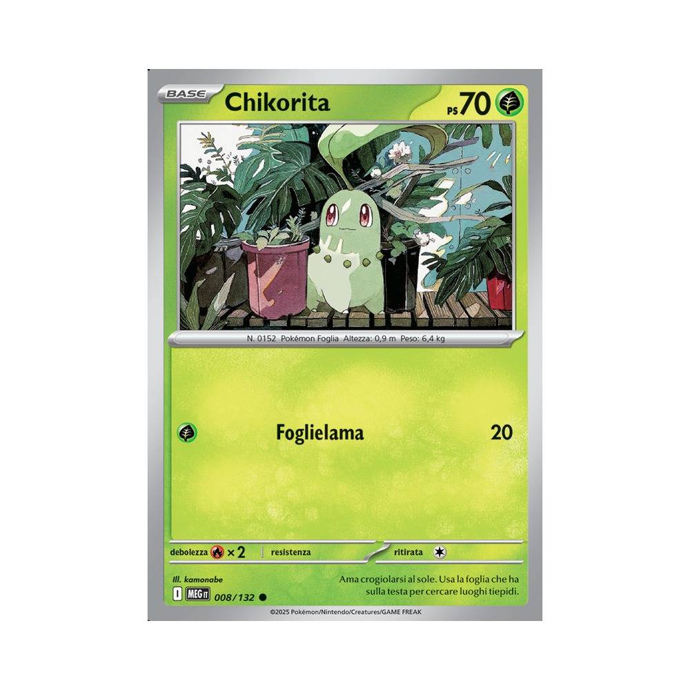 008/132 Chikorita Comune (ITA) - Megaevoluzione