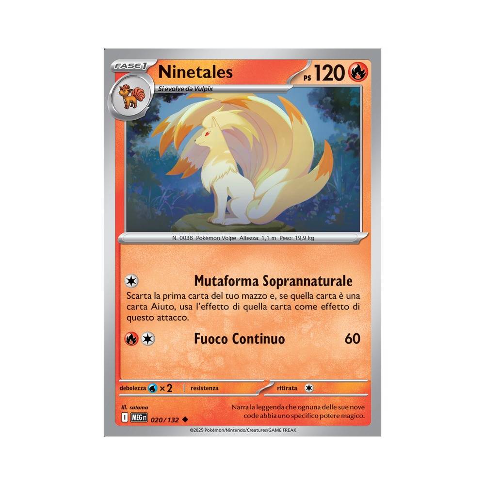 020/132 Ninetales Non Comune (ITA) - Megaevoluzione