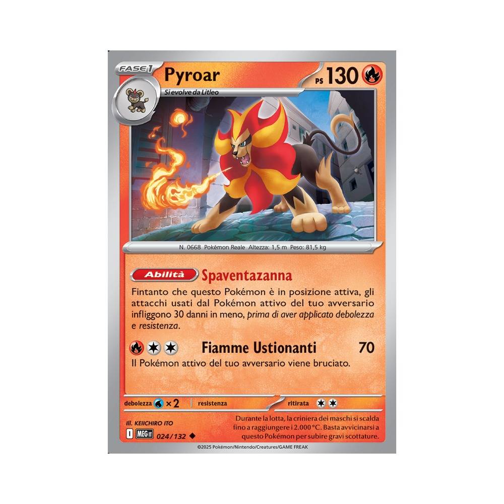 024/132 Pyroar Non Comune (ITA) - Megaevoluzione