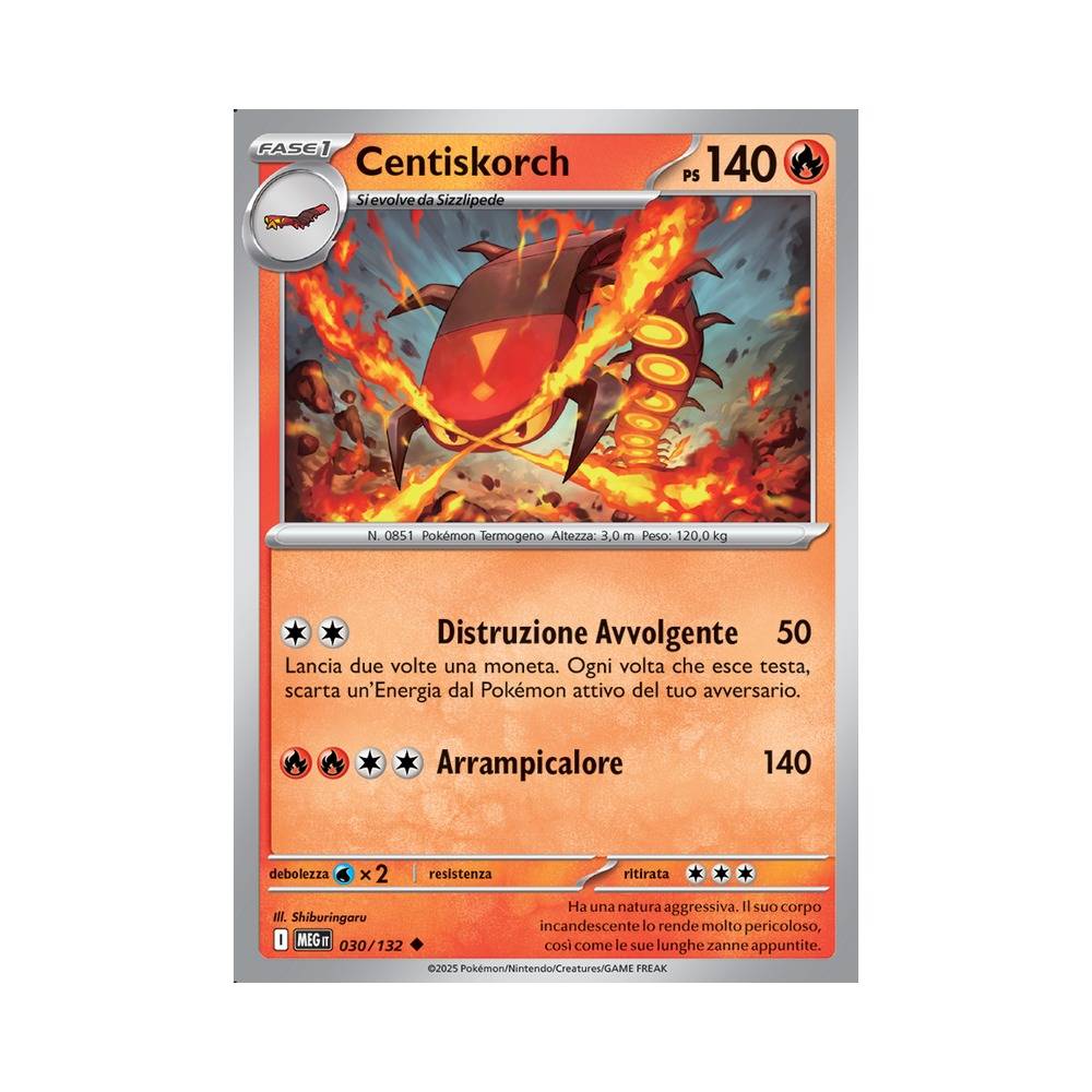 030/132 Centiskorch Non Comune (ITA) - Megaevoluzione