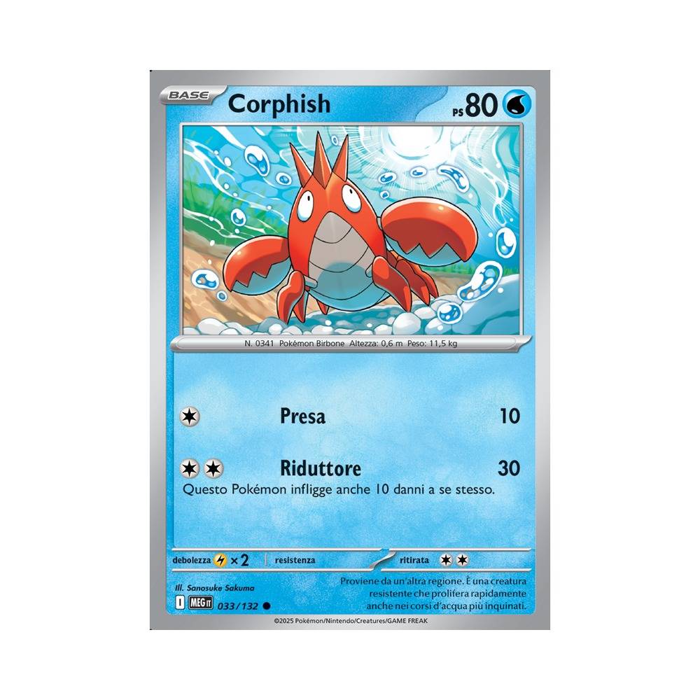 033/132 Corphish Comune (ITA) - Megaevoluzione