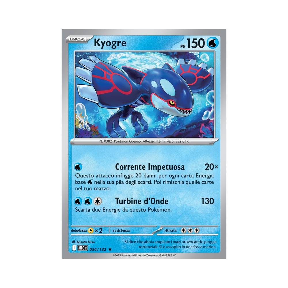 034/132 Kyogre Holo (ITA) - Megaevoluzione