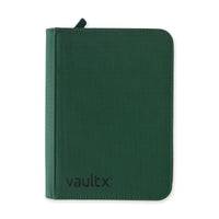 Vault X - 4 Pocket Exo-Tech Zip Binder Forest Green