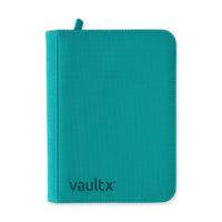 Vault X - 4 Pocket Exo-Tech Zip Binder Ocean Blue
