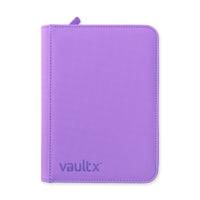 Vault X - 4 Pocket Exo-Tech Zip Binder Purple