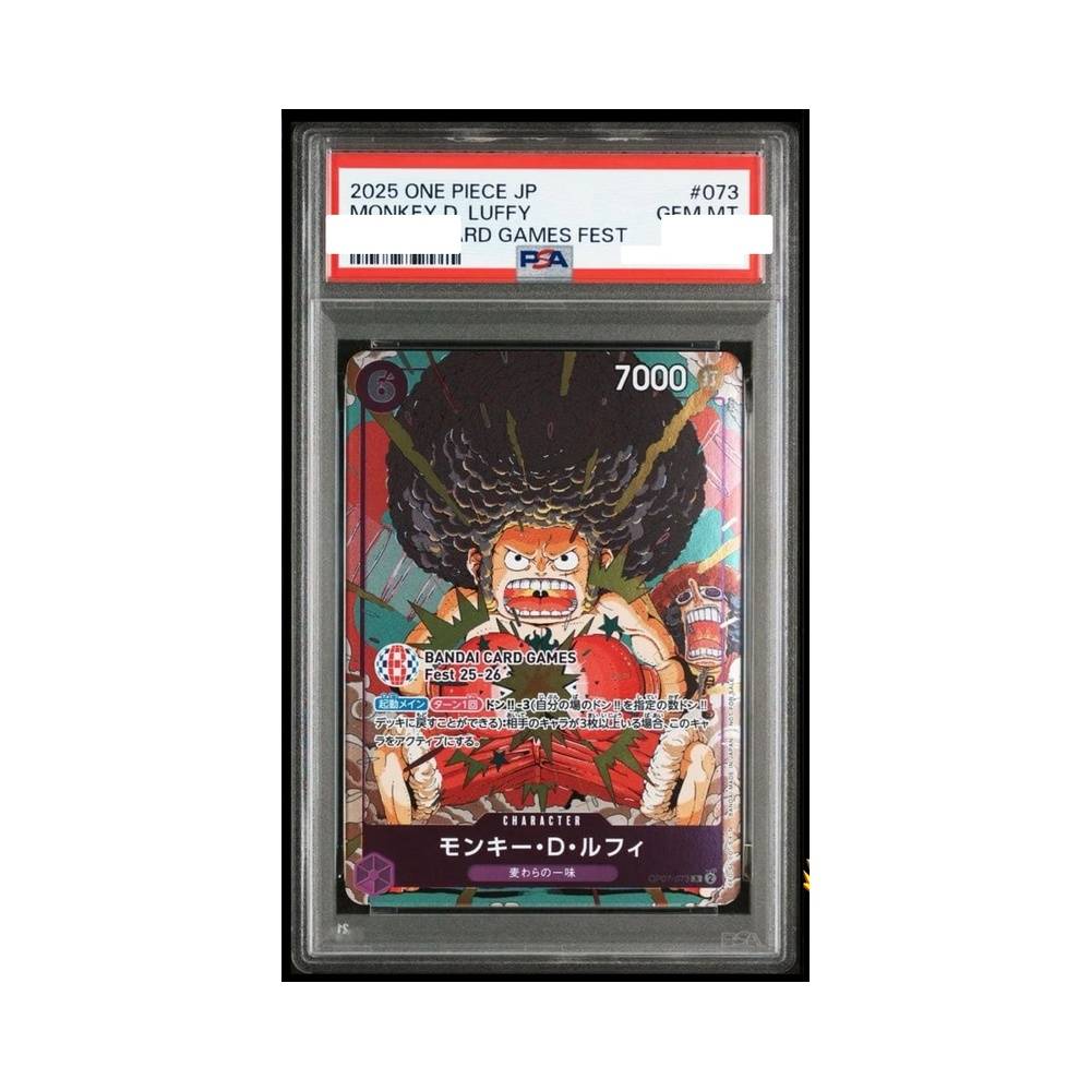 Luffy OP07-073 Bandai Card Games Fest 25-26 Tokyo PSA 10