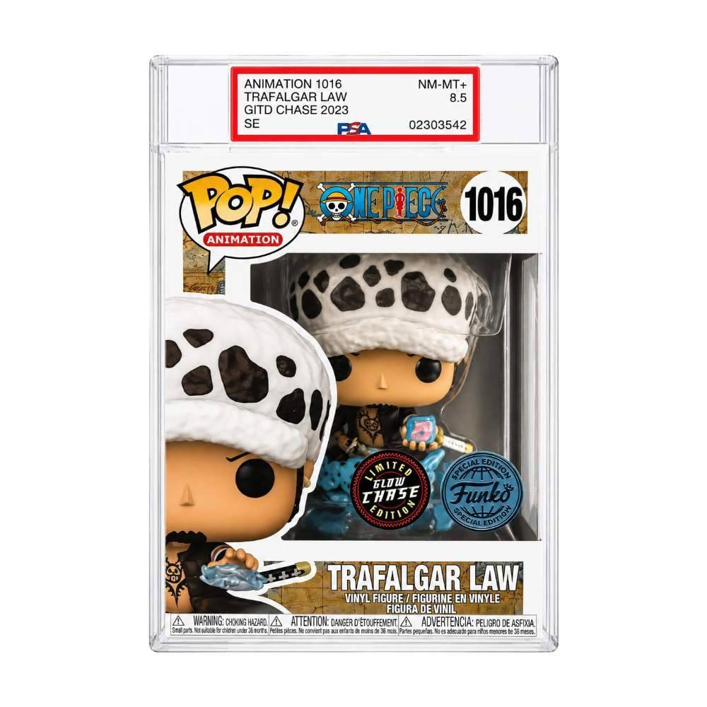 One Piece POP! Games - Animation Figure Trafalgar Law 9 cm Chase PSA 8.5