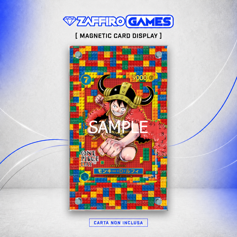 Zaffiro Games Collection - Case Magnetico Personalizzato Lego Luffy Premium Card Collection 25 promo set