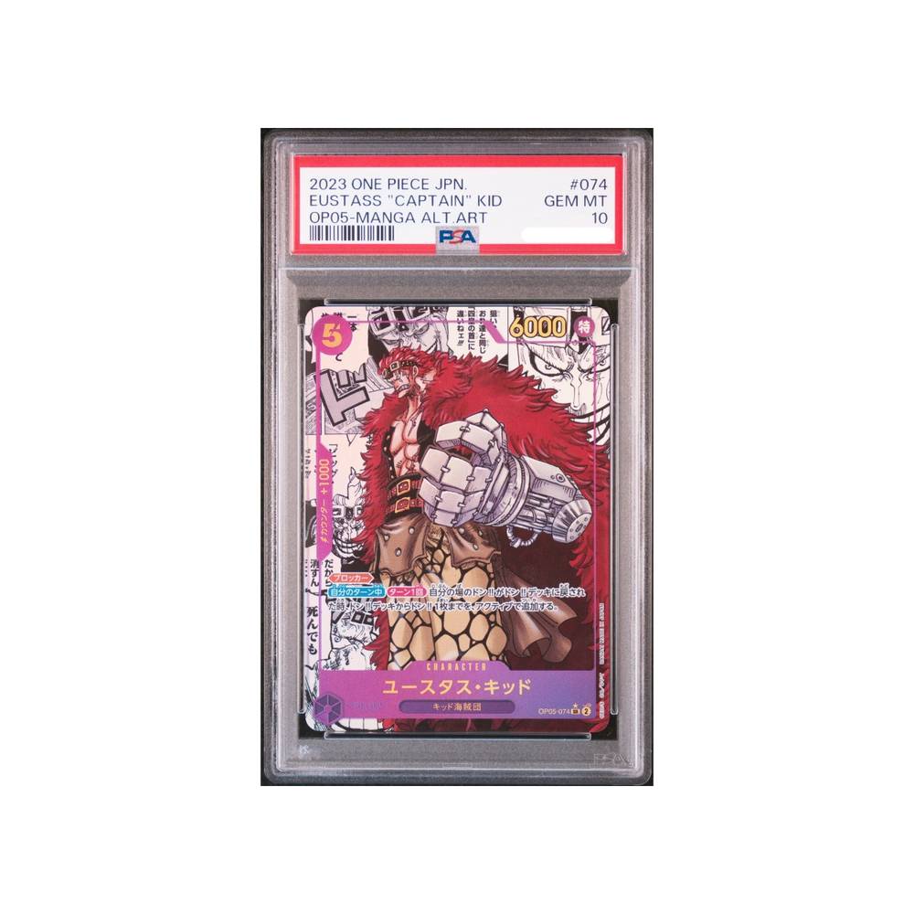 Eustass Captain Kid OP05 074 Manga Alt Art PSA 10
